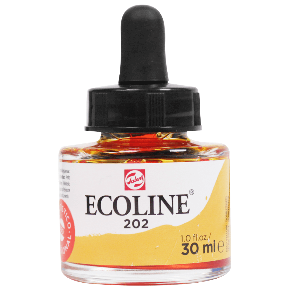 Aquarela Líquida Ecoline Talens 30ml 202 Deep Yellow